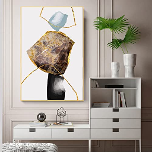 Affiche art abstrait pour décoration maison - Poster nordique minimaliste et tableau salon triptyque