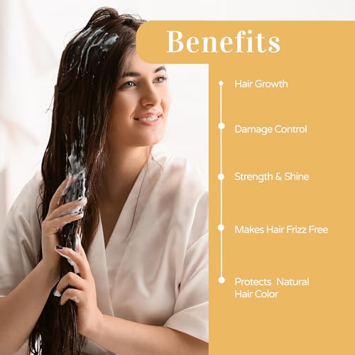 Image of Trycone Onion Conditioner for Dry & Frizzy Hair with Red Onion, Vitamin E & Natural Actives - Hair Growth, Damage Control, Strength & Shine - Unisex, No Side Effects, 200 ml