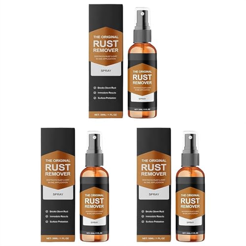 Spray antirouille pour métal, anti-rayures de voiture, nettoyant pour taches de fer pour plusieurs surfaces pour dissolution de rouille robuste, convient pour métal, outils, voitures, chaînes