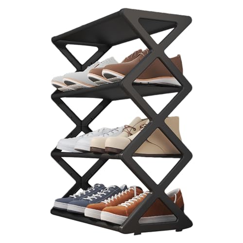 Chaies Organizador de zapatos para la entrada, estante de almacenamiento de zapatos - Organizador de almacenamiento de varios niveles para zapatillas, organizador del hogar, zapatillas, para puerta de
