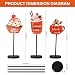 RoseCraft Fall Decor, 3PCS Wooden Autumn Tabletop Sign Decorations for Home Farmhouse Harvest Weeding Birthday Holiday Indoor Party Decor - Orange.