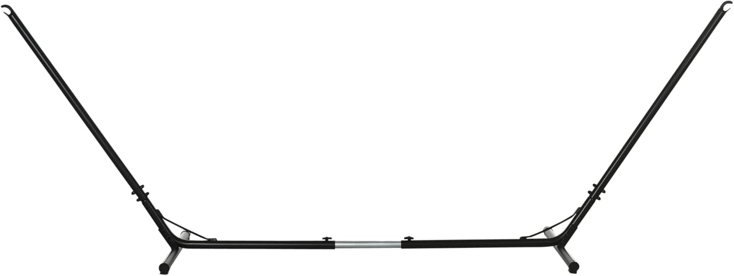 Outsunny Universal Hammock Stand 10-13ft Adjustable Steel Stand Space-Saving and Portable Carrying for Indoor and Outdoor Use, Black