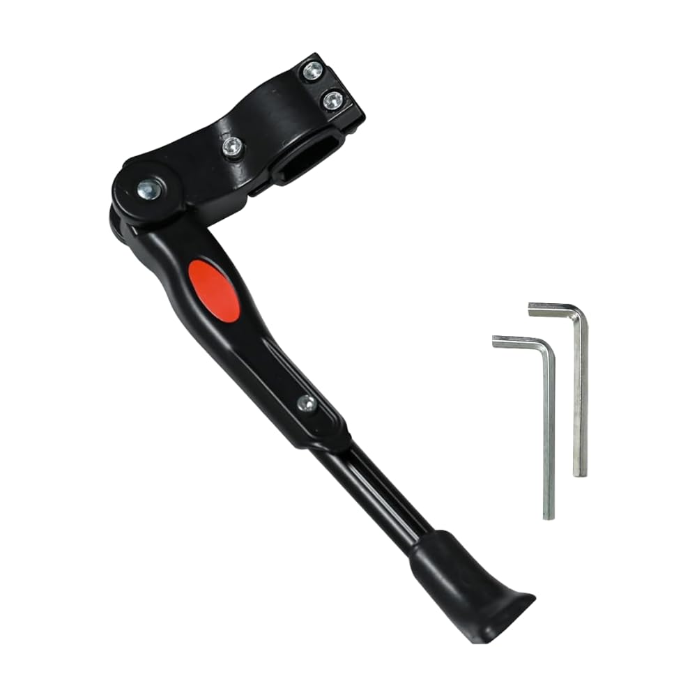 ZR Solutions Bike Kickstand Aluminium Alloy Adjustable Height Rear Side Kick Stand for Mountain, Road, Kids & Foldable Bikes Durable, Universal Bike Stand