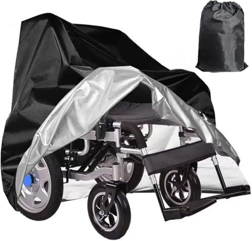 Funda impermeable para silla de ruedas que evita daños por humedad y polvo en el motor