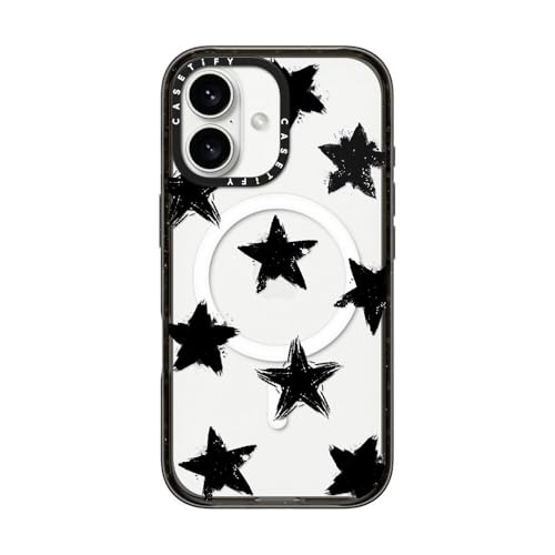 Coque iPhone 16 CASETiFY Impact fine et robuste MagSafe noir