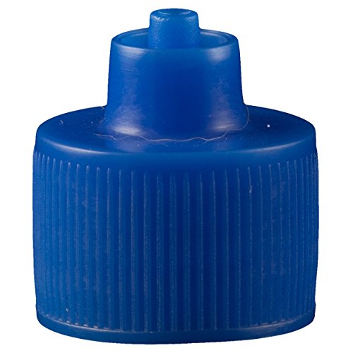 Jensen Global JGC-512B-10000 Luer Lock Bottle Cap Blue for Bottles with Neck Size 20-410, Bag of 10,000