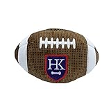 Huxley & Kent Funny Dog Toy w/Squeaker – Power Plush Squeaky Dog Toys for Small, Medium & Large Dogs – Soft Stuffed Animal for Indoor Play & Fetch - HK Football, Small
