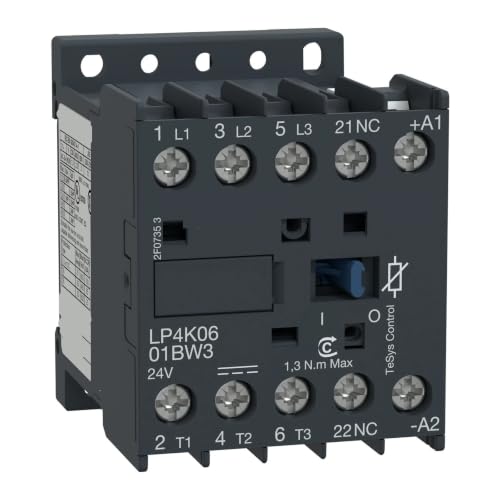 Contacteur LP4K0601BW3 Schneider 3P AC-3 440V 6A bobine 24V CC