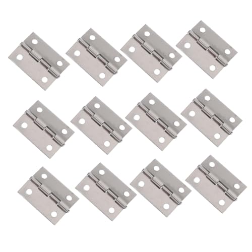 SEWACC 32個ステンレス製ドアヒンジ 軽量引き出しバットヒンジ 家 オフィス 店舗用ヴィンテージ木箱対応