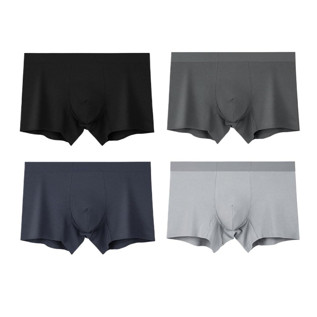 Sous-vêtements en coton sans couture et pantalons à quatre coins en graphène XL