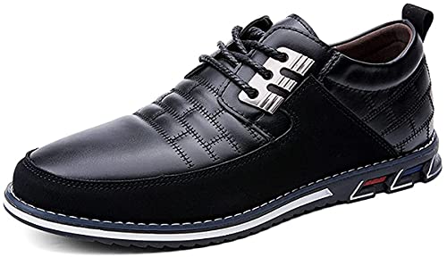 Shoes Men Leather Casual Loafers Dress Breathable Driving Moccasins Oxford Walking Shoe Arch Sneaker
