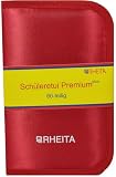 Rheita 409-01RT Schüleretui 60-teilig – Modernes Federmäppchen mit umfangreicher Schulausstattung, rot, abwaschbares Material