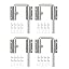Silver-4PCS
