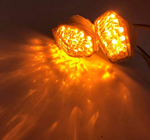 Samdo A Pair Motorcycle Smoke Led Indicator Blinker Turning Light Flush Mount Turn Signal Light For Suzuki Sv650 650S Sv650 Gsx-R 600 750 1000 Bandit 1200S 1250S Sv1000S 03-07 #TOP2