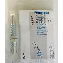 FESTO YSRW-16-26 191197, 26 MM Stroke, Galvanized Steel HOUSING, NBR Seals, Pneumatic, SELF-Adjusting, Series YSRW, Shock Absorber, Single-Acting, Size 16