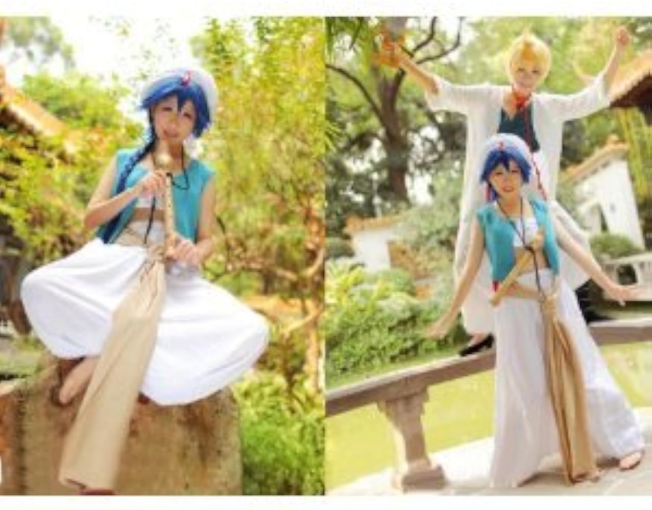 アラジン コスプレ衣装セット Amazon.co.jp: LUGANO マギMAGI ☆アラジン 衣装＋ウイッグ＋道具フル