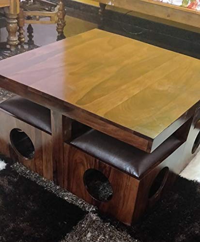 Image of Custom Decor Coffee Tables (Art Deco, 4 Stools)