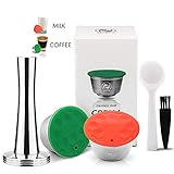 ¿Para qué son estas cápsulas? Repuesto de cápsulas de café reutilizables para cápsulas de café Nescafé Dolce Gusto Latte Macchiato, Cappuccino, Mocha y Chococino.
