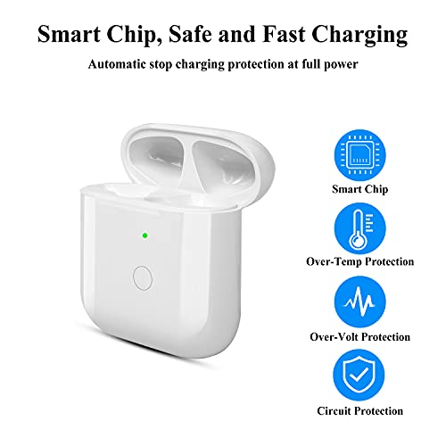 Vape Accessories Wireless Charging Case Replacement Compatible For Airpod 1 2, Charger Case With Bluetooth Pairing Sync Button,White, Black #TOP3