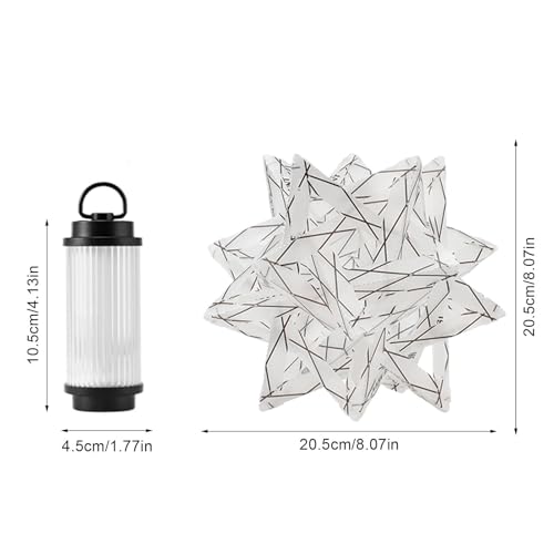 Lampe de camping en étoile portable et étanche en panneau PP pour la randonnée