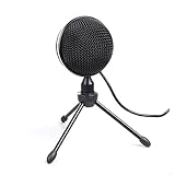 DUTTY USB Condenser Microphone Computer Microphone for Live Broadcasting Recording Voice Conference