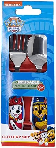 Paw Patrol 2 Piece Stainless Steel Cutlery Set with Fork and Spoon image 5