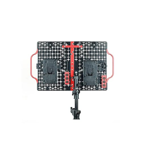 Placa V-mount con divisor Dtap y roscas de un cuarto para batería 6