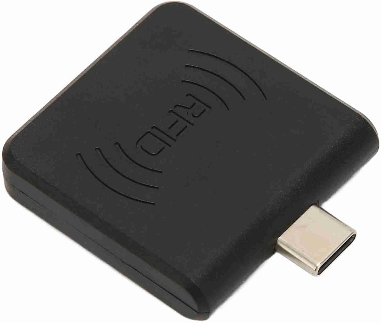 Mobile Phone Card Reader 125Khz Type-C Phone Reader ID Mobile Phone Card Reader Type C Interface 125Khz Portable Card Reader for Phones White Phone Reader Usb C Card Reader (Black)