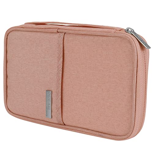 MOUMOUTEN Reisepass Hülle, Reisedokumententasche wasserdichte Reisepass und Impfkartentasche Reiseblockierendes Kartenetui Passport Wallet (S-Rosa) Cover