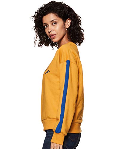 Image of Amazon Brand - Symbol Women Cotton Blend Round Neck Sweatshirt