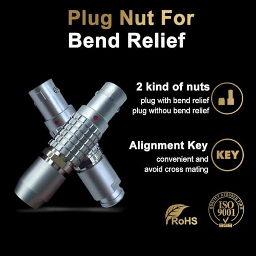 Connecteur FGG 3B 8 Pin mâle push-pull compatible LEM circulaire
