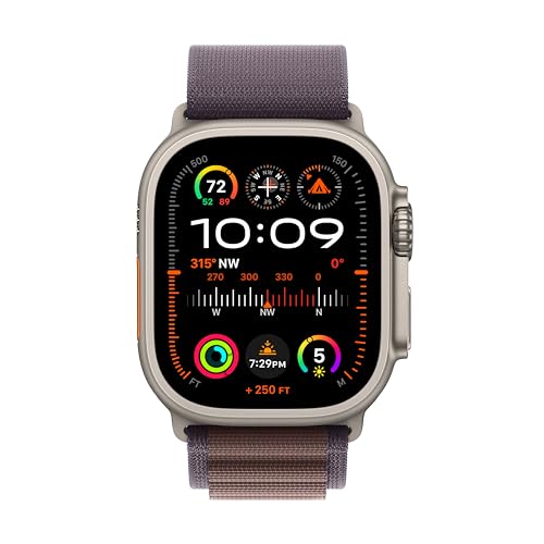 Apple Watch Ultra 2 [GPS + Cellular 49mm] Smartwatch with Rugged Titanium Case & Indigo Alpine Loop Medium. Fitness Tracker, Precision GPS, Action Button, Extra-Long Battery Life by Apple - Image 2