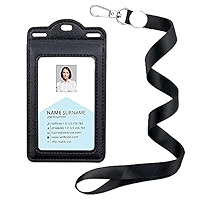 Retractable Badge Holder With Double-Sided Clear Windows – Holds Up To 6 Cards, Heavy Duty Leather Reel For Nurses, Teachers & Professionals - View #5