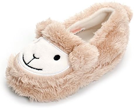 ESTAMICO Toddler Boy's Premium Soft Plush Slippers Cartoon Warm Winter House Shoes