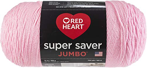 Image of Coats Yarn E302B.0373 Red Heart Super Saver Jumbo Yarn, Petal Pink