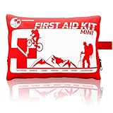 Dr. Küchler Medical Erste-Hilfe-Set Mini - Ultrakompaktes First Aid Kit (14×9×4 cm) für Outdoor, Wandern, Fahrrad & Reise - 29 Teile mit Pflastern, Wundauflagen & Schere, Color First AID KITS:rot