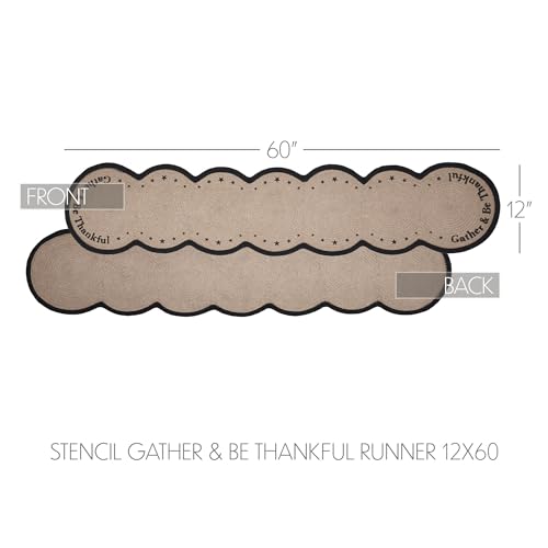VHC-Brands-Harvest-Blessings-Stencil-Gather-Be-Thankful-Table-Runner-12×60-Braided-Cotton-Kitchen-Dining-Table-Holiday-Decoration-Decor-for-Fall-and-Thanksgiving VHC Brands Harvest Blessings Stencil Gather Be Thankful Table Runner 12×60 Braided Cotton Kitchen Dining Table Holiday Decoration Decor for Fall and Thanksgiving