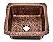 Monarch Abode 17093 Pure Copper Hand Hammered Glasgow Dual Mount Sink (12 inches)