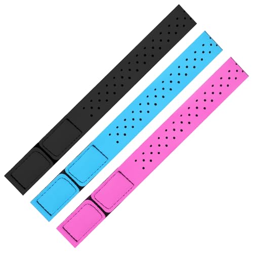 3 PCS Replacement Coros Heart Rate Monitor Armband, Soft Theory Arm Heart Rate Monitor Band, Adjustable Multicolor Band for Theory Fitness