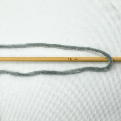 Image of Cuddly Velvet Chenille Yarn, Super Soft Fluffy Bulky for Knitting Crocheting Blanket Amigurumi, Durable for Shedding, 100 Gram (3.53 Ounces) 109 Yards (100 Meters) (Gray) (3 Skeins)