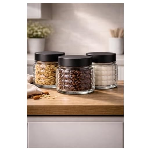 Kit 3 Potes de Vidro 750ml Bubble