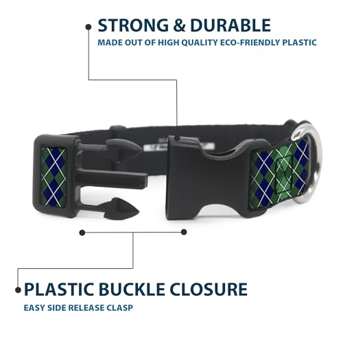 Collar de Clip de plástico Buckle-Down resistente para perros medianos 5