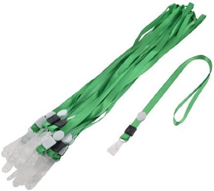 Generic 20 Pcs Green Press Buckle Neck Strap for Cell Phone Digital Camera