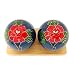 Top Chi Peony Baoding Balls with Bamboo Stand (Large 2 Inch)