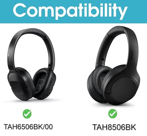 Image of VERTUS Headphone Carrying Hard Storage Bag Pouch Case Cover for Philips Audio TAH6506BK /00 / TAH8506BK Slim & Lightweight Bluetooth Wireless Over Ear Headphones (Black)