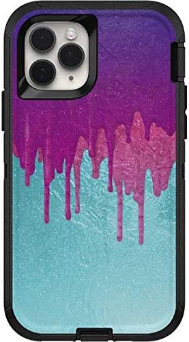 Skinit Decal Skin Compatible with OtterBox Defender iPhone 11 Pro Case - Officially Licensed Skinit Originally Designed Paint Splatter Purple Design