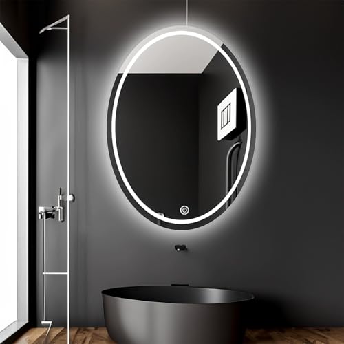 Miroir LED tactile variable pour en finir avec la buée de douche