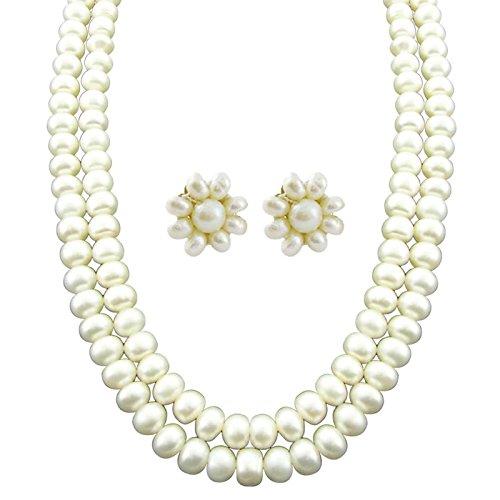 New Two Line Pearl Necklace: