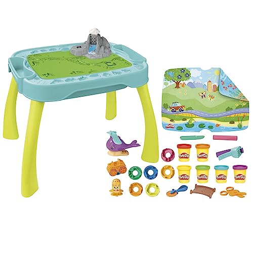 Play-Doh Ma 1re Table de création reverso, Jouets pour Enfants avec pâte à Modeler