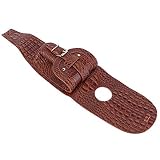 Goshyda Motorcycle PU Leder Gas Tank Cover Panel Pad Bib (braunes Krokodil)